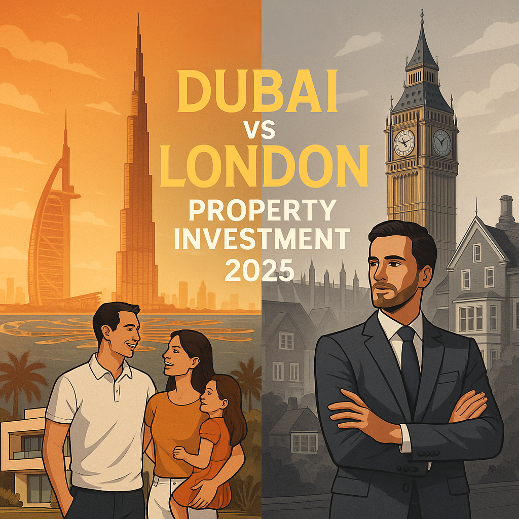 Compare Dubai vs London property investment for expats in 2025. Explore ROI, lifestyle, and financing with Falcon Premier Real Estate’s expert guide.