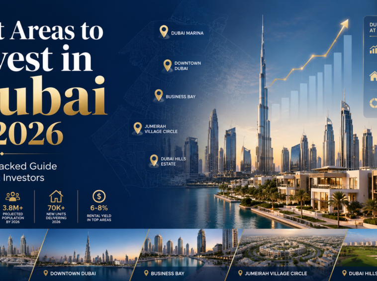 Best Areas to Invest in Dubai in 2026: A Data-Backed Guide for Smart Investors