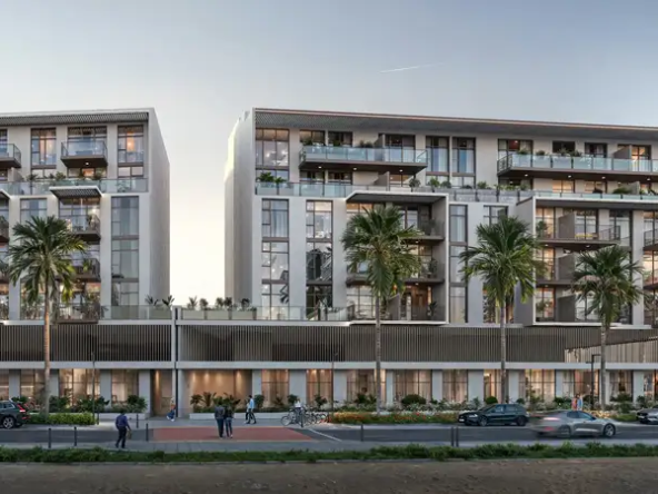IR1DIAN Park 2 residential building exterior in JVC Dubai