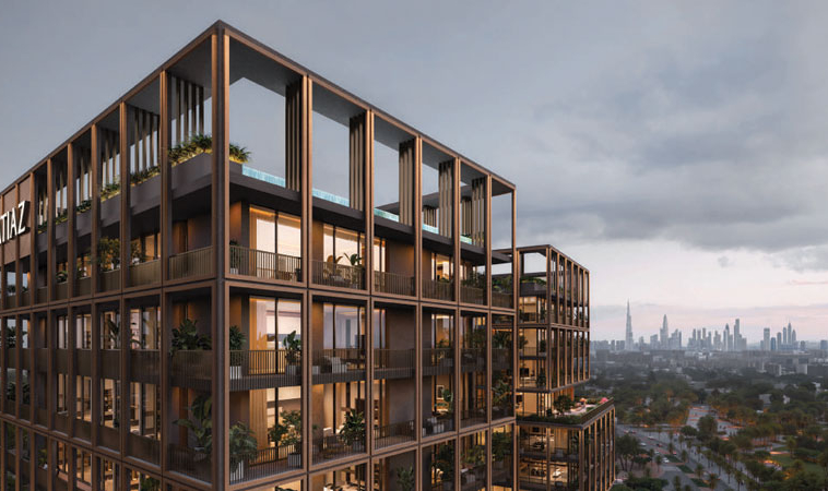 Close-up exterior of The Archive by Imtiaz in DLRC Dubai