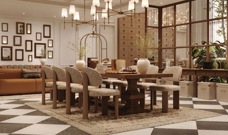 Library-inspired games lounge at The Archive by Imtiaz DLRC