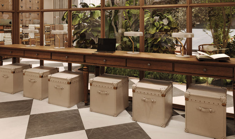 Library-inspired co-working space at The Archive by Imtiaz Dubai