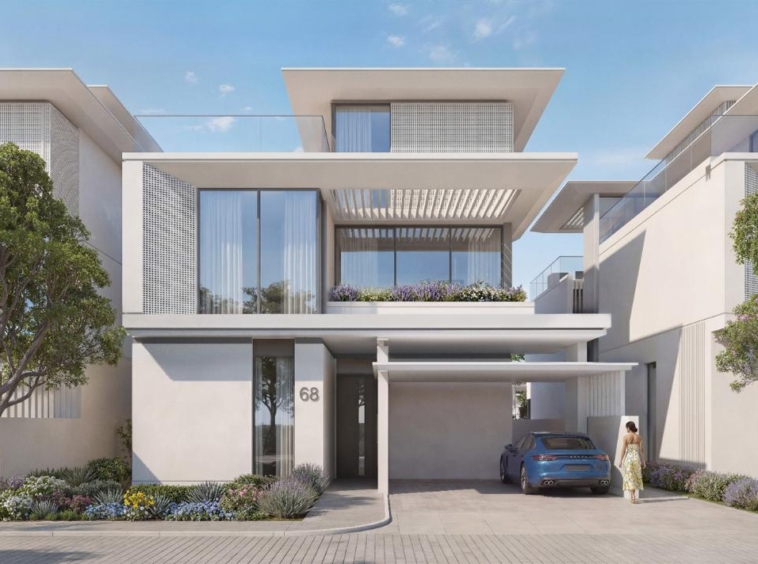 Modern villa exterior at Azizi Florence in Um Fanain Sharjah