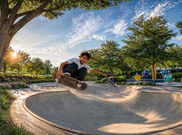 Community skate park at Azizi Florence in Sharjah
