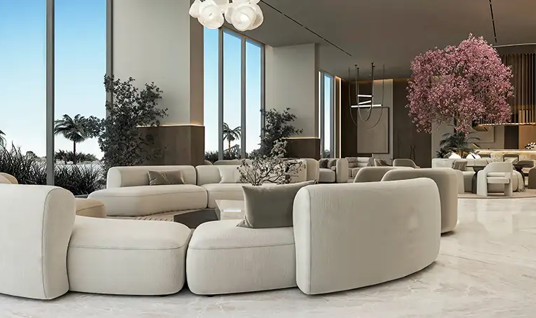 Luxury residents lounge at Sakura Gardens Dubailand