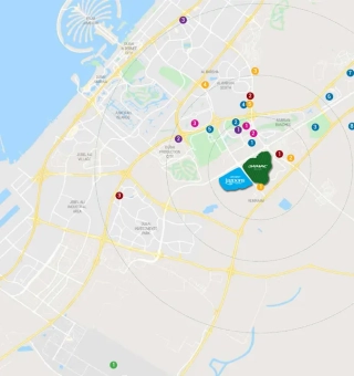 Location map- damac Lagoons - Morocco
